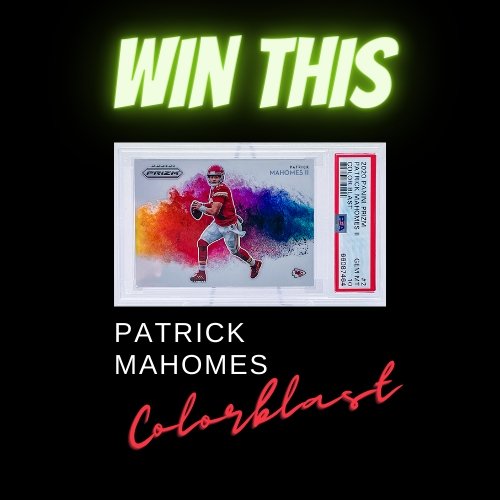 BALLER WHEEL WINNER! 2020 Prizm Patrick Mahomes Color Blast Won - The Ballers Bank