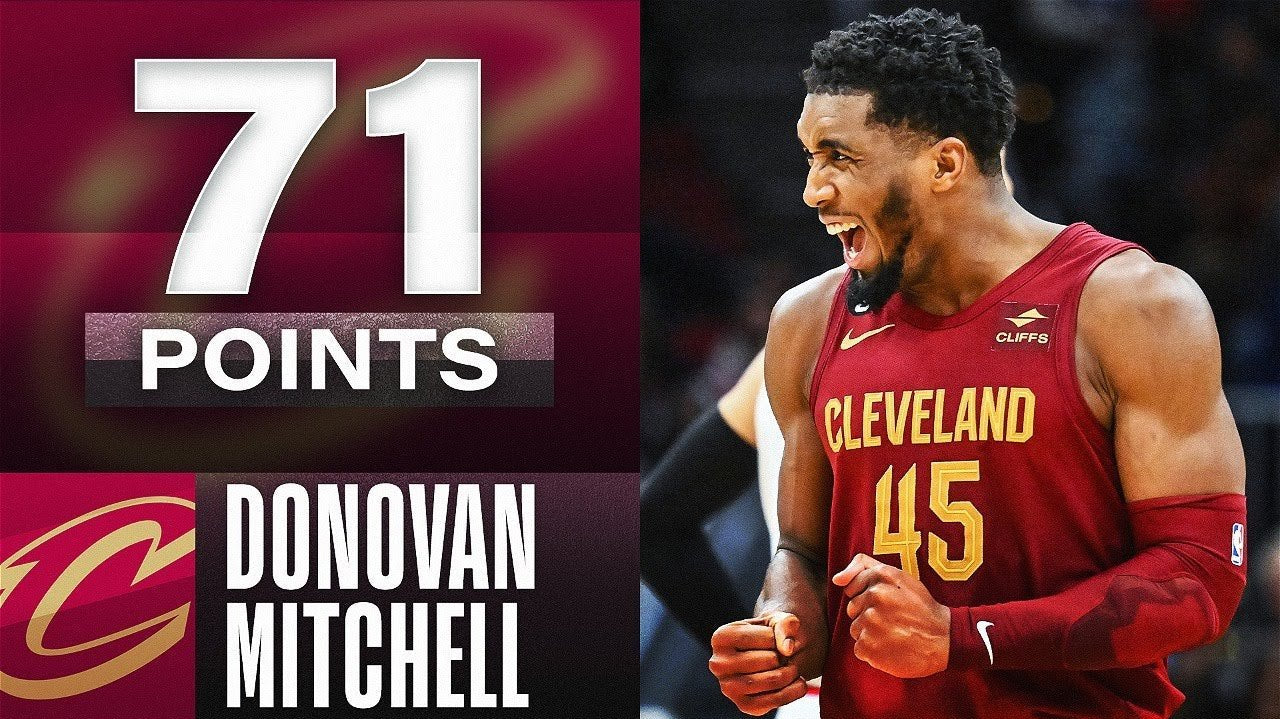 Donovan Spida Mitchell Scores 71 Points- Most Since Kobe's 81 - The Ballers Bank