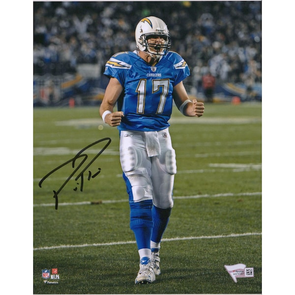 Philip Rivers Los Angeles Chargers Fanatics Authentic Autographed 8" x 10" Powder Blue Screaming Photograph