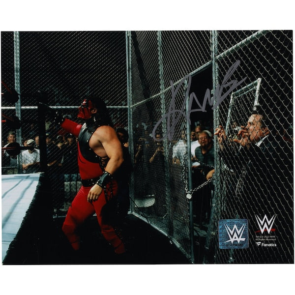 Kane WWE Autographed Fanatics Authentic 8" x 10" Bad Blood 1997 First Appearance Photograph