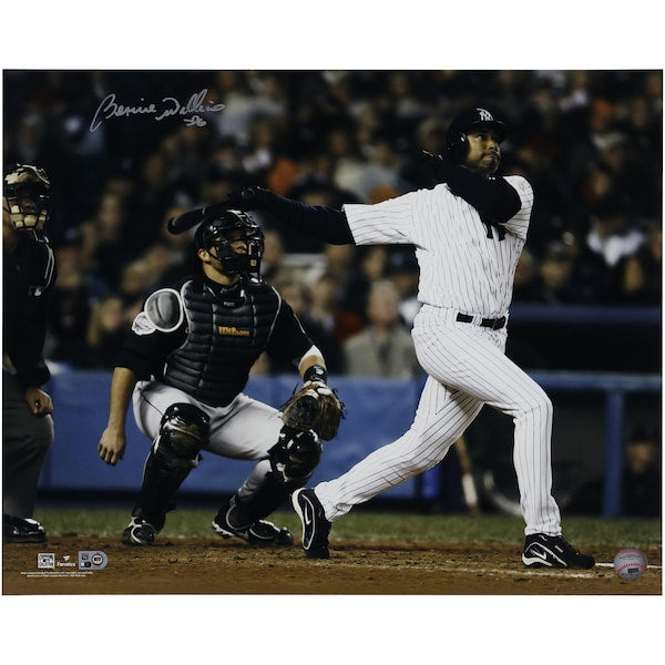 Bernie Williams New York Yankees Autographed Fanatics Authentic 16" x 20" Hitting Photograph
