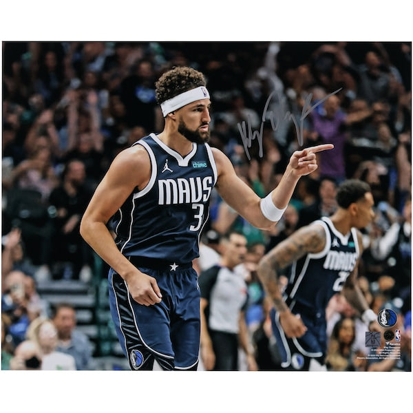 Klay Thompson Dallas Mavericks Autographed Fanatics Authentic 16" x 20" Shooting Celebration Photograph