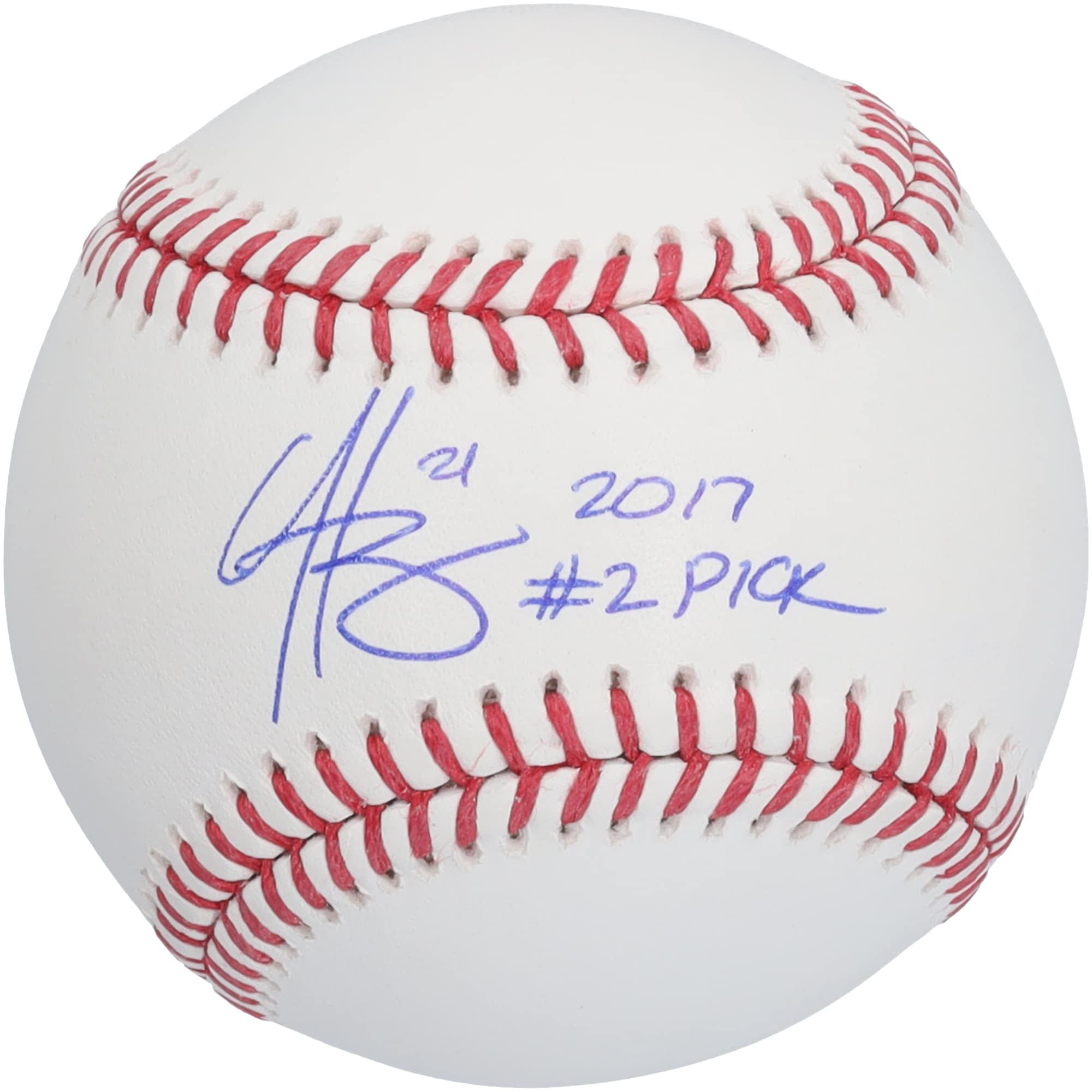Hunter Greene Cincinnati Reds Autographed Fanatics Authentic Baseball with "2017 #2 Pick" Inscription