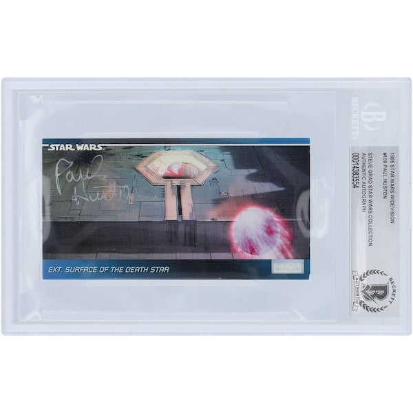 Paul Huston Autographed 1995 Topps Star Wars Widevision #109 BAS Authenticated Card