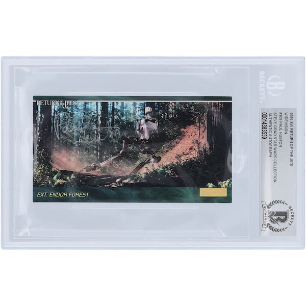 Paul Huston Autographed 1996 Topps Star Wars Widevision #109 BAS Authenticated Card