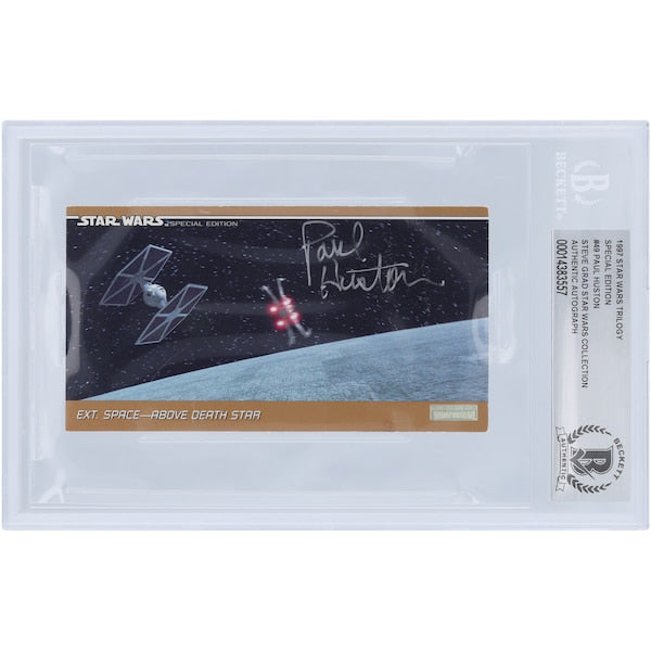 Paul Huston Autographed 1997 Topps Star Wars Widevision #49 BAS Authenticated Card