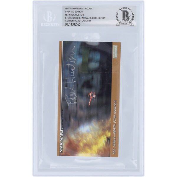 Paul Huston Autographed 1997 Topps Star Wars Widevision #53 BAS Authenticated Card