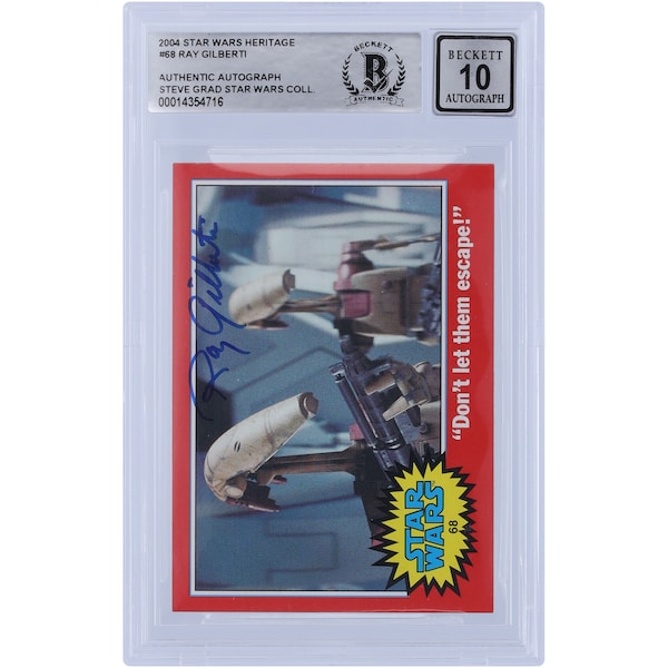 Ray Gilberti Star Wars Autographed 2004 Topps Heritage #68 BGS Authenticated 10 Card