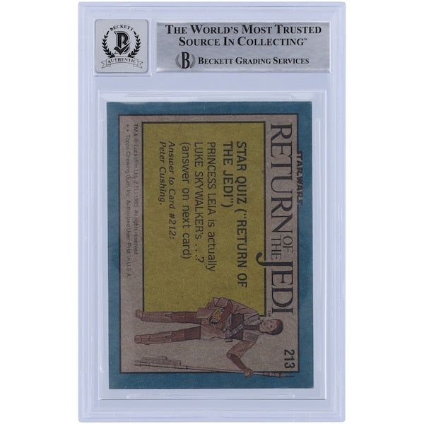 Ease Owyeung Star Wars Autographed 1983 Topps Return of the Jedi #213 BGS Authenticated 10 Card