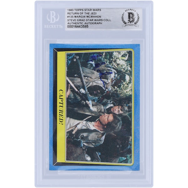 Marghi McMahon Star Wars Autographed 1983 Topps Return of the Jedi #135 BGS Authenticated Card