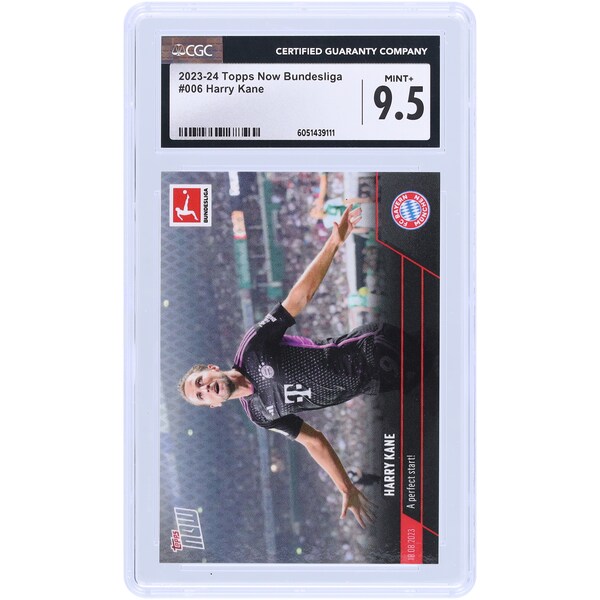 Harry Kane Bayern Munich 2023-24 Topps Now UEFA A Perfect Start! #6 CGC Authenticated 9.5 Card