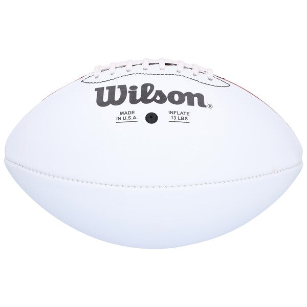 Theo Johnson New York Giants Autographed Fanatics Authentic Wilson 100th Season White Panel Football