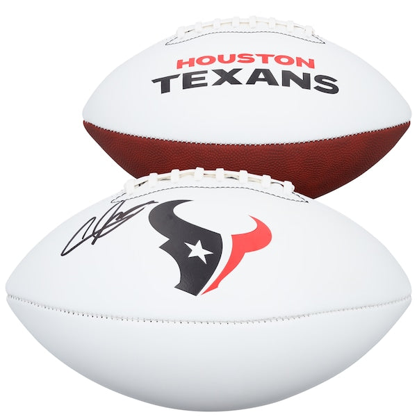 Andre Johnson Houston Texans Autographed Fanatics Authentic Franklin White Panel Football