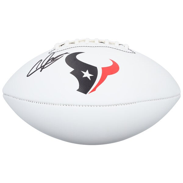 Andre Johnson Houston Texans Autographed Fanatics Authentic Franklin White Panel Football