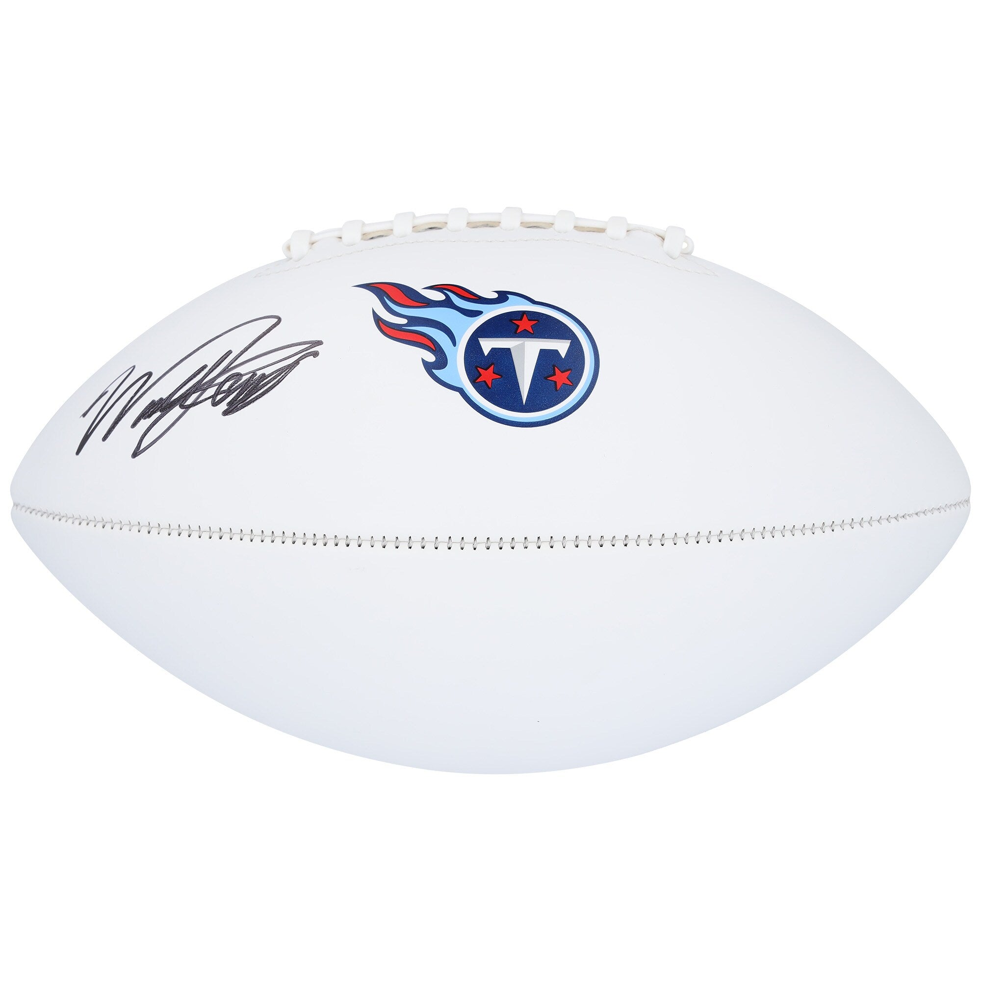Will Levis Tennessee Titans Autographed Fanatics Authentic White Panel Football