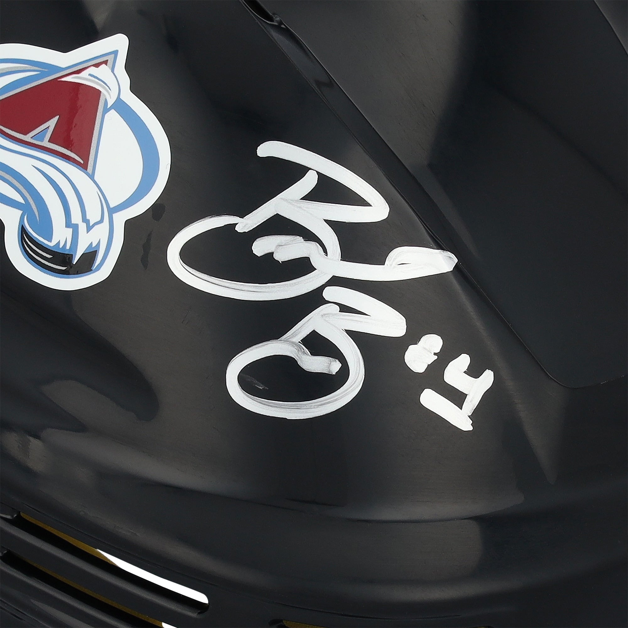Brent Burns Colorado Avalanche Autographed Fanatics Authentic Black Mini Helmet