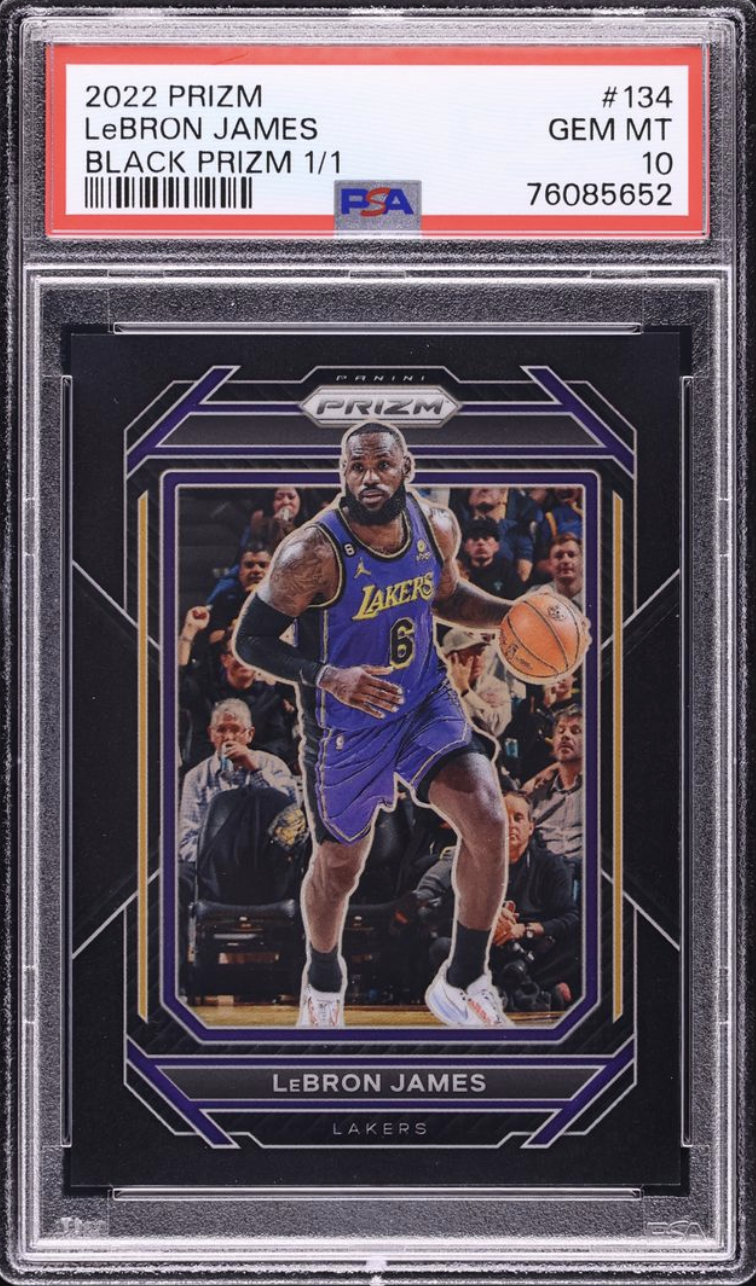 LeBron James graded slab