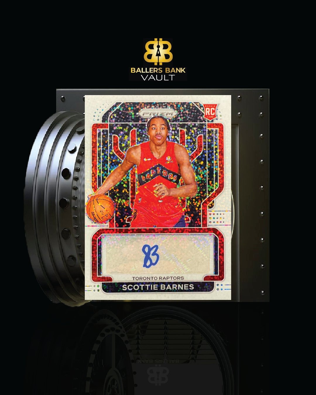 $50K Scottie Barnes RC AUTO WHITE SPARKLE 1 of 1 - The Ballers Bank