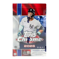 2026 Topps Chrome Baseball Hobby box, featuring 2026 MLB rookies like Brewers World Series standout Cooper Pratt