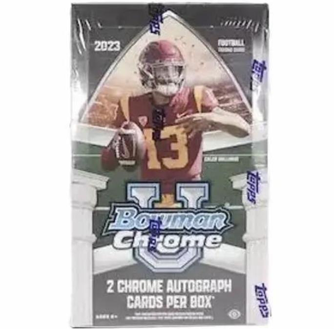 2023 Topps Bowman Chrome University Football Hobby Trading Cards