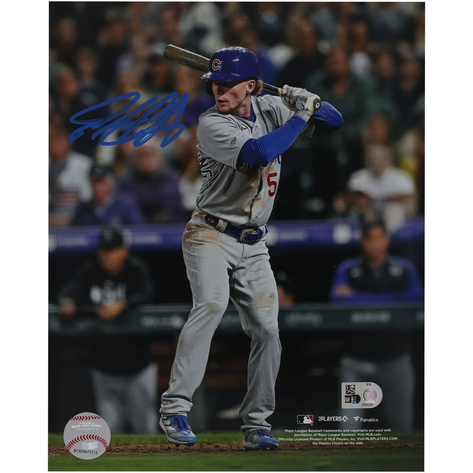 Pete Crow-Armstrong Signed 8 x 10 Photo | MLB Debut