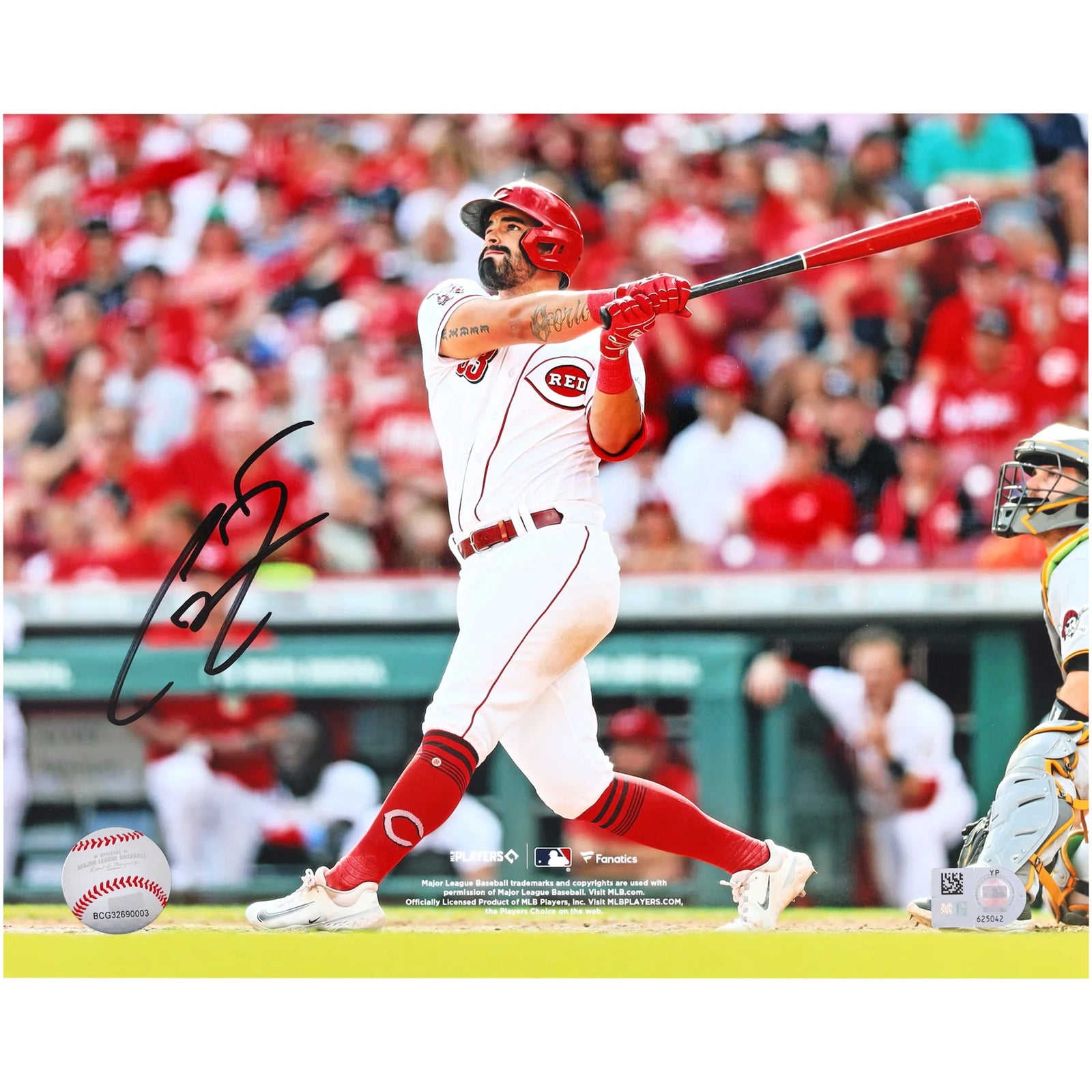 Christian Encarnacion-Strand Cincinnati Reds Autographed Fanatics Authentic 8" x 10" Hitting Photograph