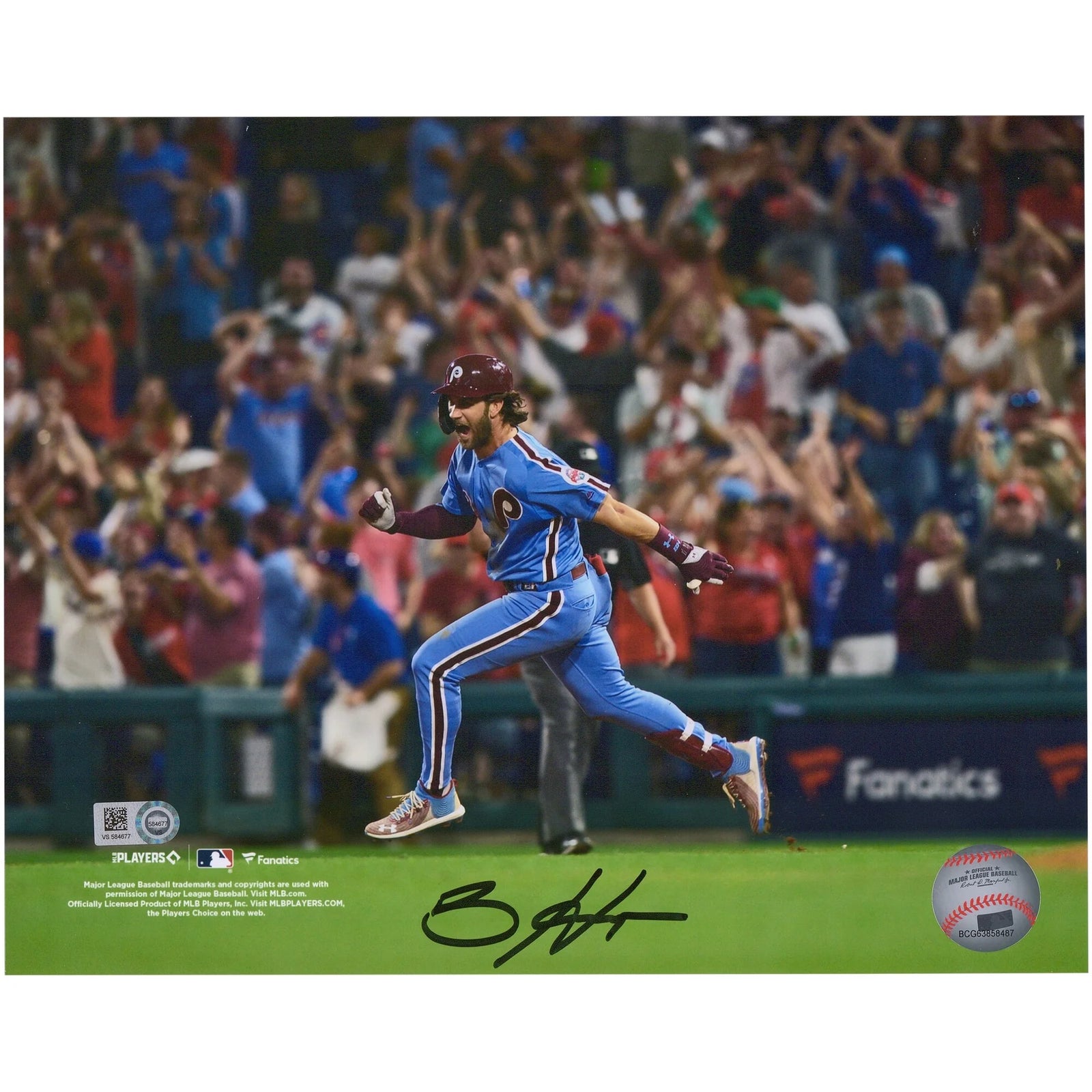 Bryce Harper Signed 8 x 10 Photograph | Running Bases After Grand Slam