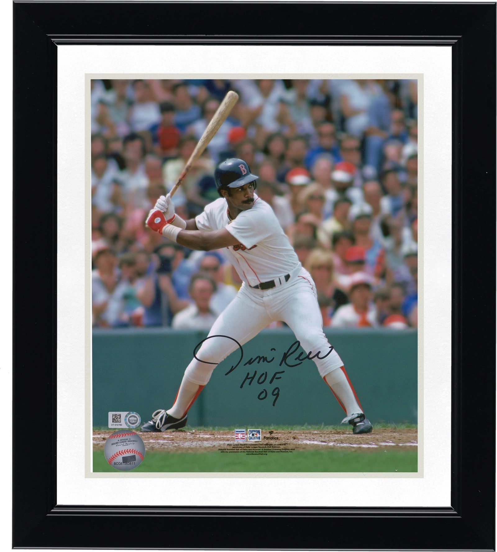Jim Rice Signed 8 x 10 Photo | Boston Red Sox HOF 09