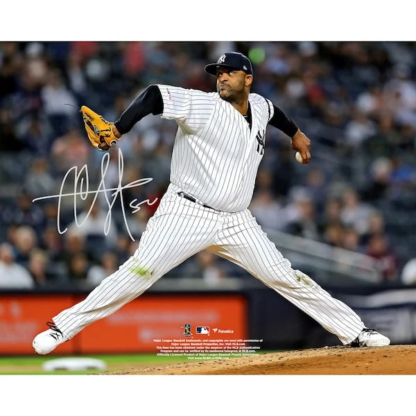CC Sabathia Signed 8 x 10 Photo Yankees Final Start