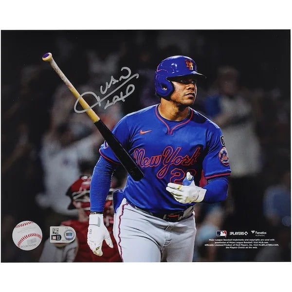 Juan Soto Signed 8 x 10 Mets Photograph | Home Run Bat Flip
