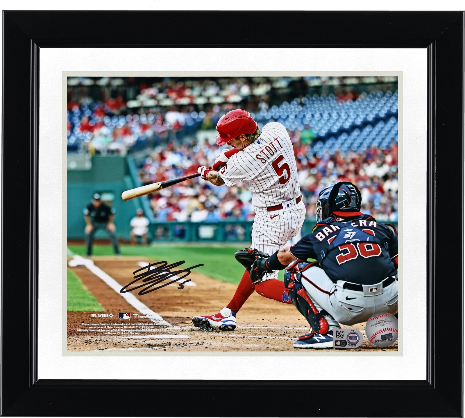 Bryson Stott Signed 8 x 10 Hitting Photograph | Philadelphia Phillies