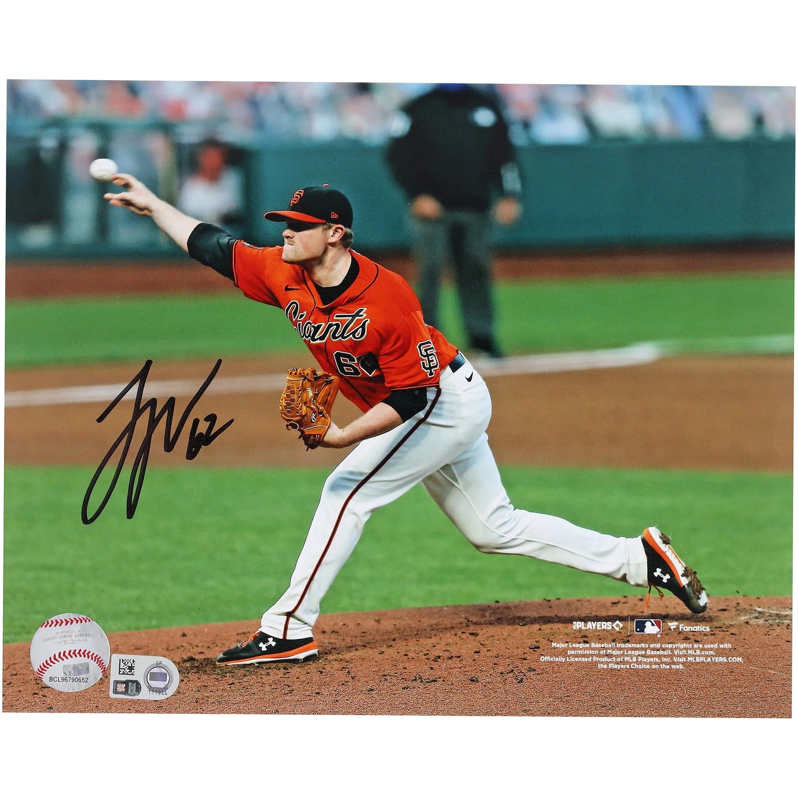 Logan Webb Signed 8 x 10 Photo | San Francisco Giants