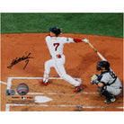 Masataka Yoshida Boston Red Sox Autographed Fanatics Authentic 8" x 10" White Jersey Swing Photograph