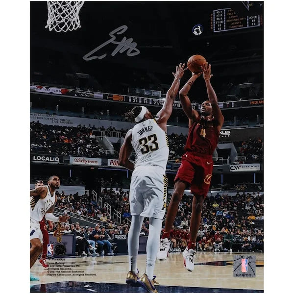 Evan Mobley Signed 8 x 10 Photograph | Fadeaway vs. Pacers