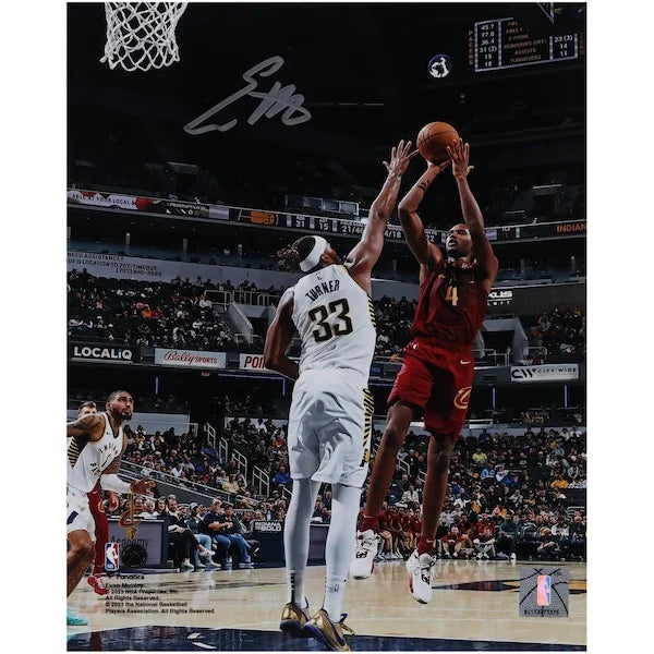 Evan Mobley Signed 8 x 10 Photograph | Fadeaway vs. Pacers