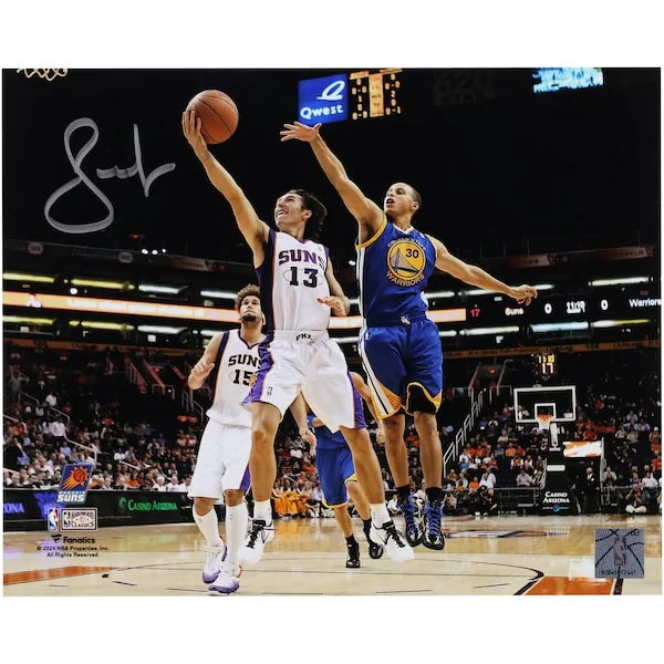 Steve Nash Signed 8 x 10 Photo | Phoenix Suns vs. Warriors