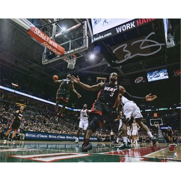 Dwyane Wade Signed 8 x 10 Photograph | Heat Alley-Oop to LeBron James