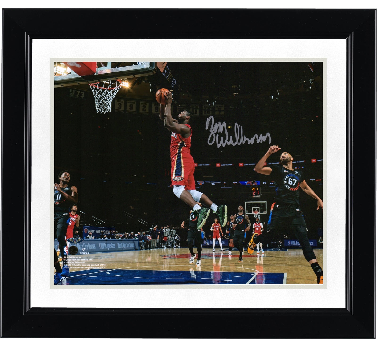 Zion Williamson Signed 8 x 10 Photograph | Pelicans vs. Knicks