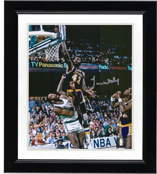 James Worthy Signed 8 x 10 Photo | 1984 NBA Finals Dunk