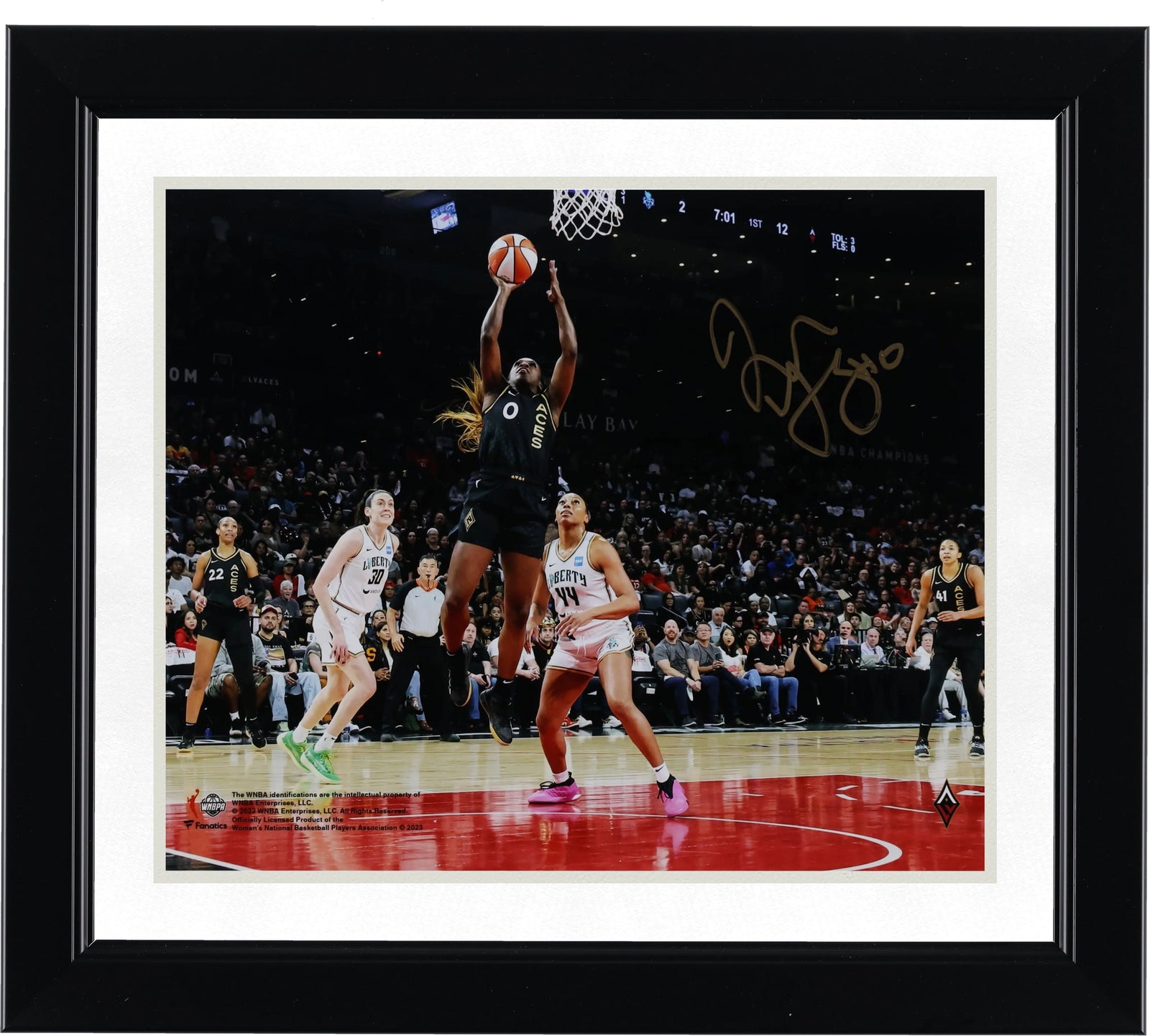 Jackie Young Signed 8 x 10 Photo | 2023 WNBA Finals Champion