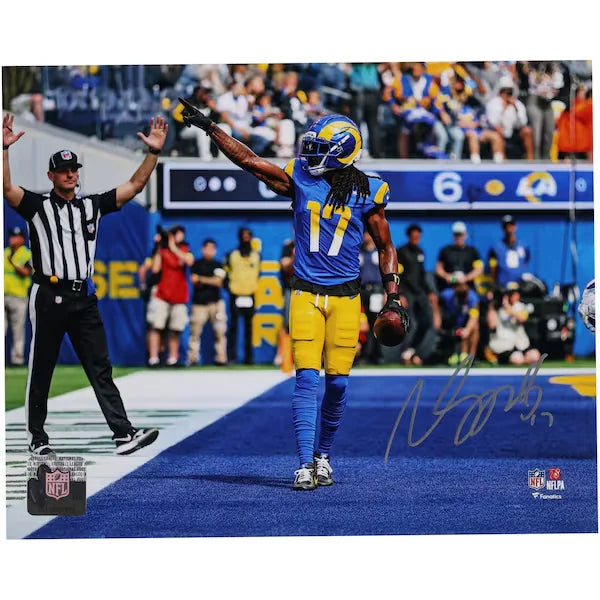 Davante Adams Los Angeles Rams Autographed Fanatics Authentic 8" x 10" Touchdown Celebration Photograph