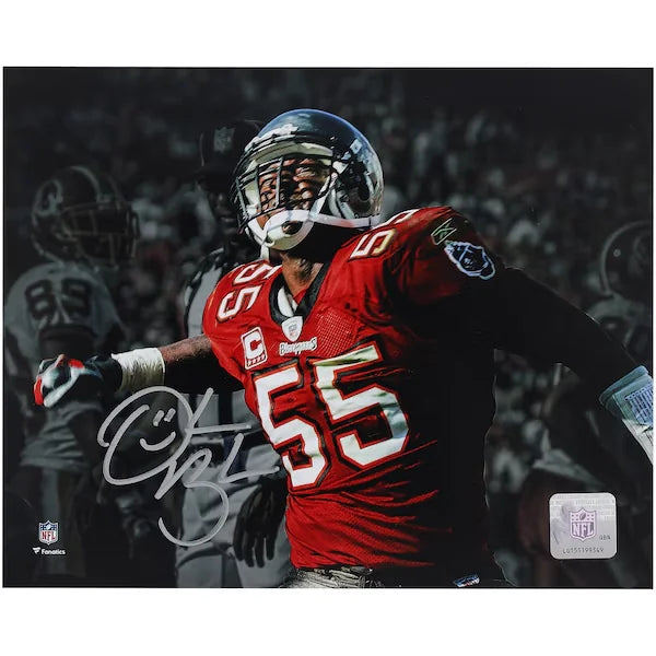 Derrick Brooks Tampa Bay Buccaneers Autographed Fanatics Authentic 8" x 10" Celebration Spotlight Photograph