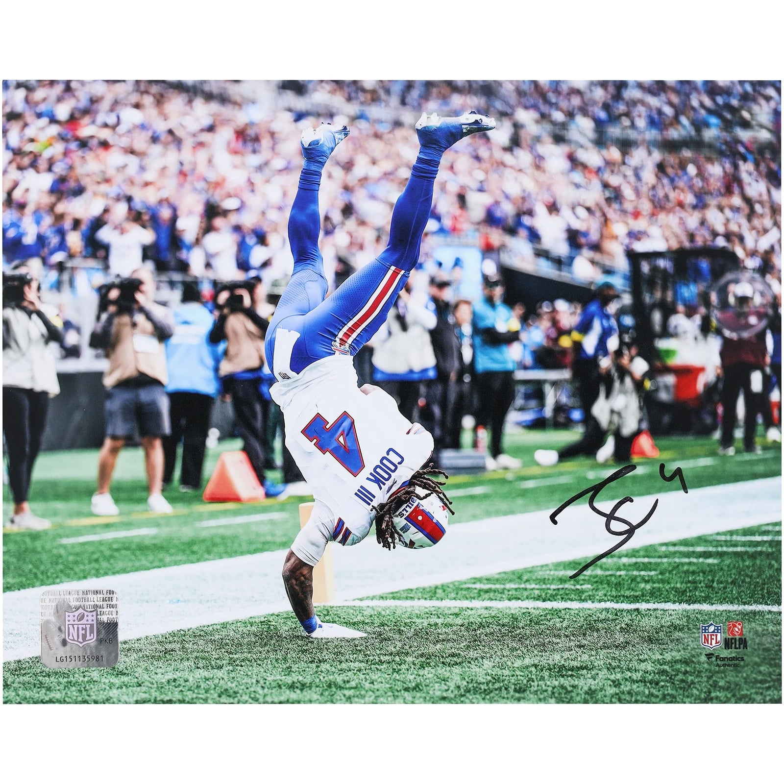 James Cook III Signed 8 x 10 Photo | Buffalo Bills