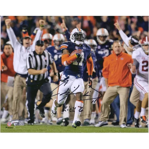 Chris Davis Signed Auburn Tigers 8x10 Photo | Kick 6 Inscription