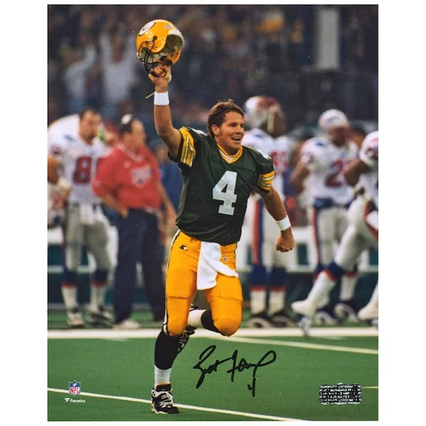 Brett Favre Signed 8 x 10 Photo | Super Bowl XXXI Celebration