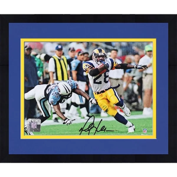 Marshall Faulk Signed 8 x 10 Photograph | Los Angeles Rams