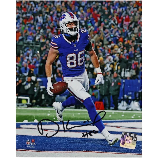 Dalton Kincaid Signed 8 x 20 Photo | Buffalo Bills Touchdown