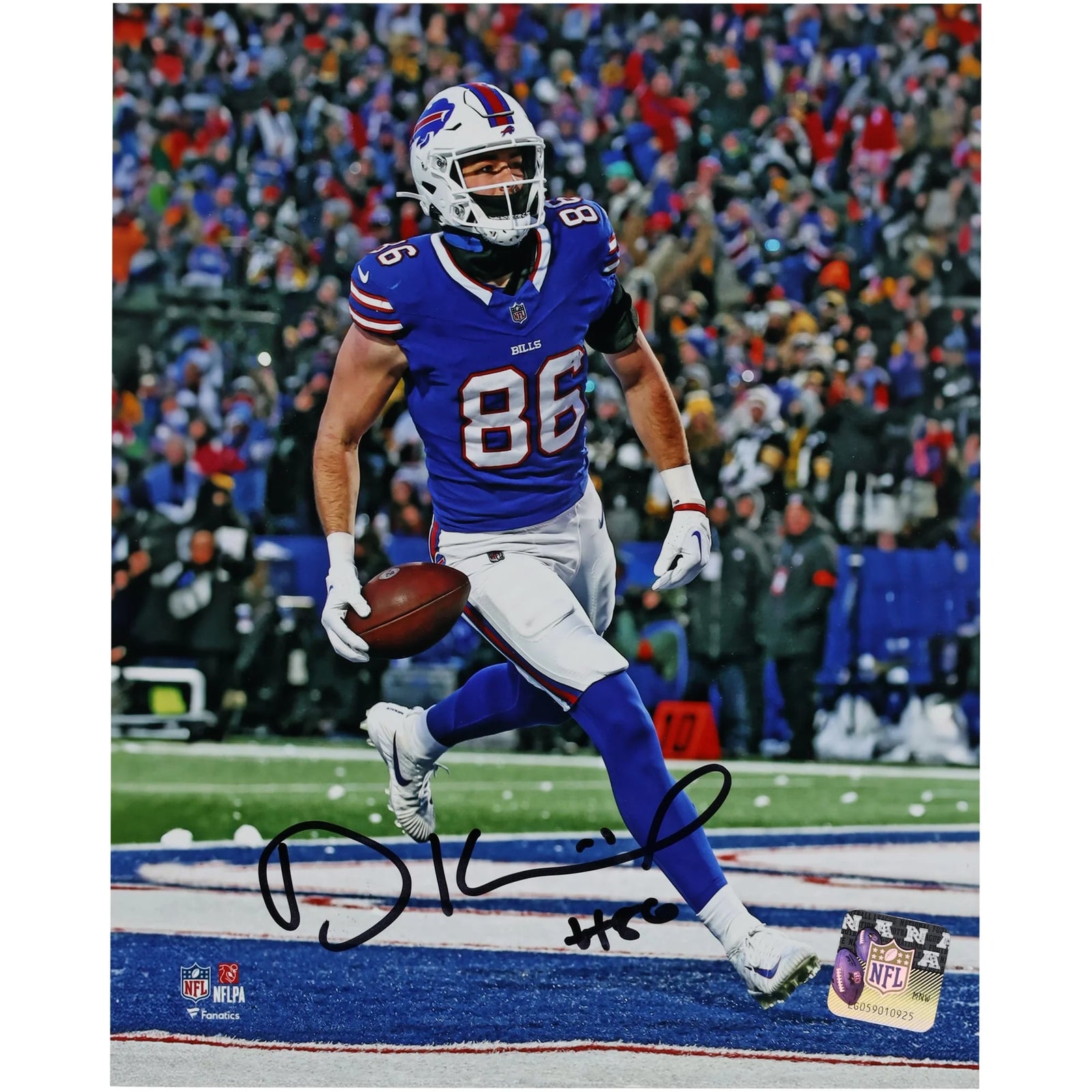 Dalton Kincaid Signed 8 x 20 Photo | Buffalo Bills Touchdown