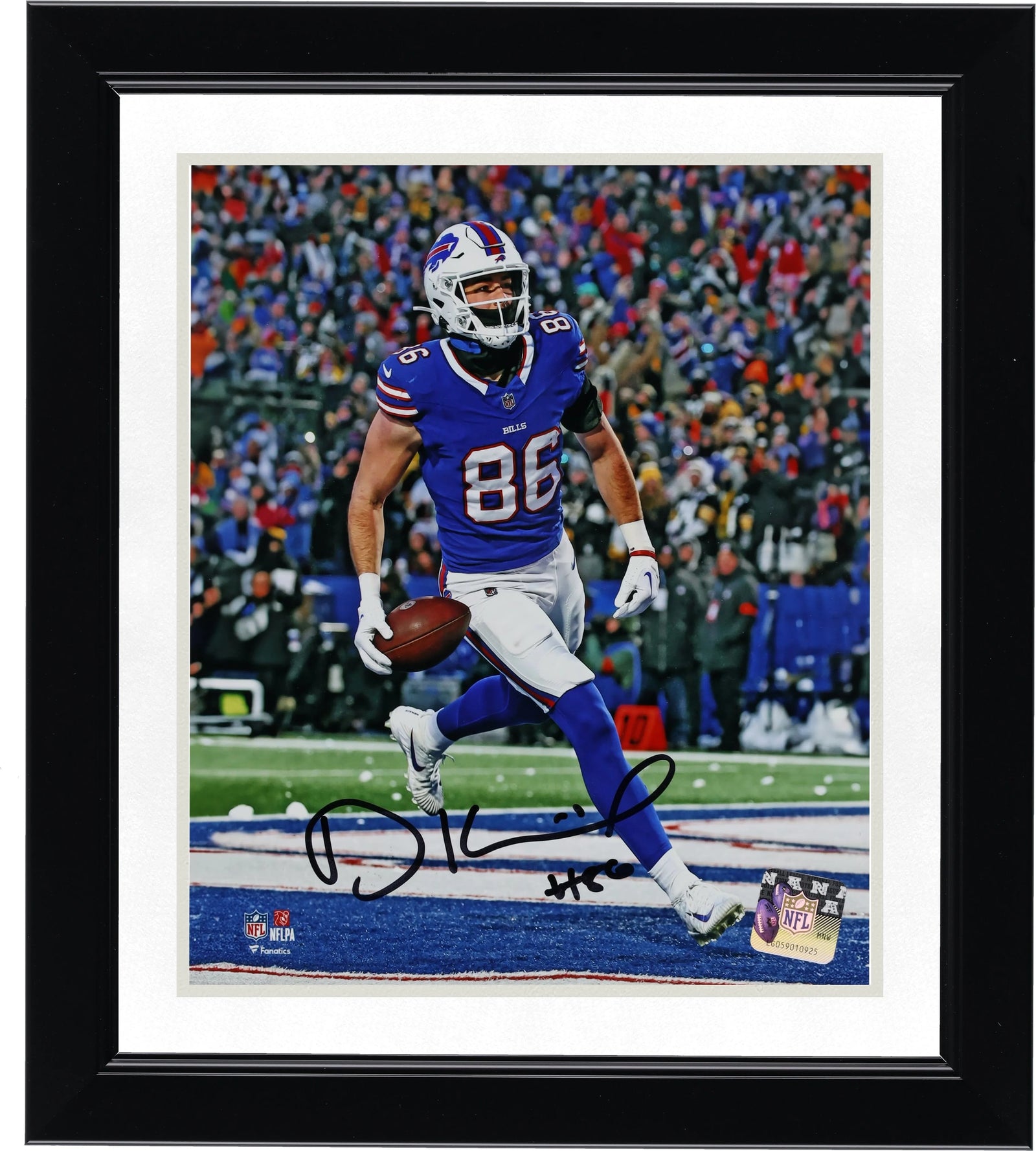 Dalton Kincaid Signed 8 x 20 Photo | Buffalo Bills Touchdown