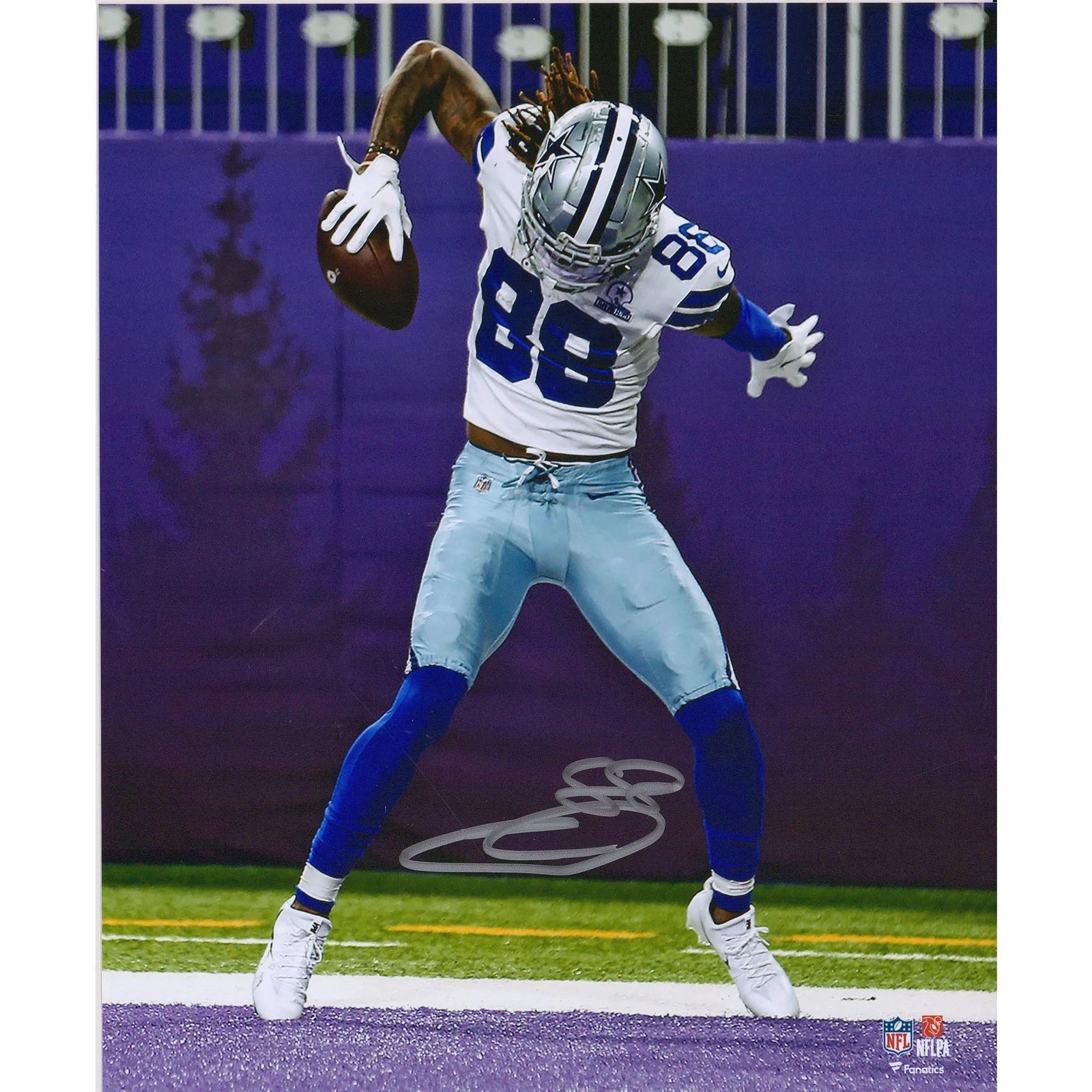 CeeDee Lamb Signed 8 x 10 Touchdown Celebration Photo | Dallas Cowboys